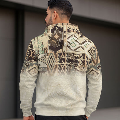 Mexican Aztec Calendar Tribal Pattern Ancient Heritage Mens Sudadera Mexico Hoodie