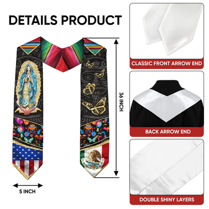 Mexico Mexican Graduation Sash 2026, Stole for Graduate Day