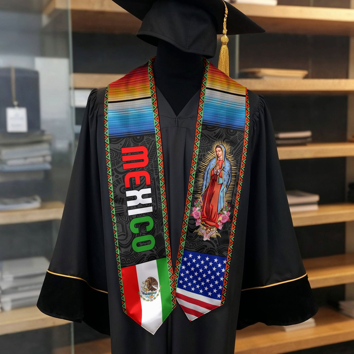 Stole Mexico 2026 Mexican, Senior Graduation Sash
