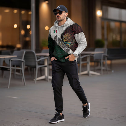 Mexico Flag Eagle Aztec Heritage Pride Warrior Legacy Culture Hoodie