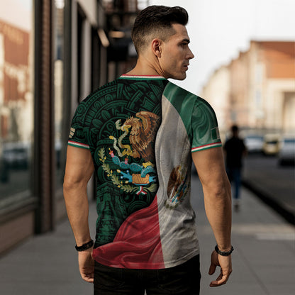 Mexico Flag Eagle Serpent Aztec Heritage National Pride Identity Shirt