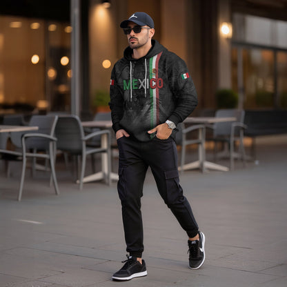 Mexican Aztec Goddess Pyramid National Flag Mens Sudadera De Mexico Hoodie