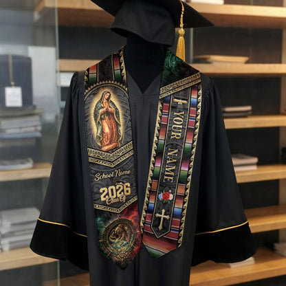 Personalized Mexican Graduation Stole 2026 Custom Graduation Sash Mexico Graduation Stoles