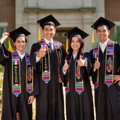 Stole Mexico 2026, Mexican Graduation Sash Premium Quality