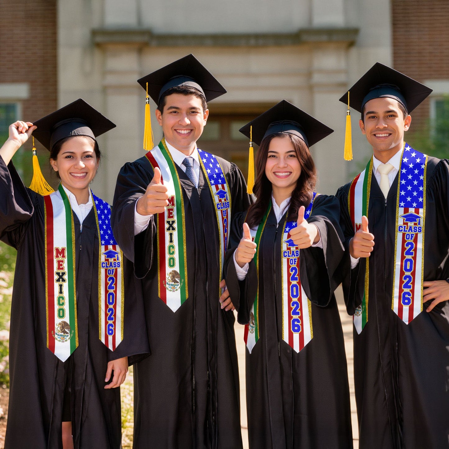 Mexico Mexican Stole 2026, Class of 2026 Graduation Sash