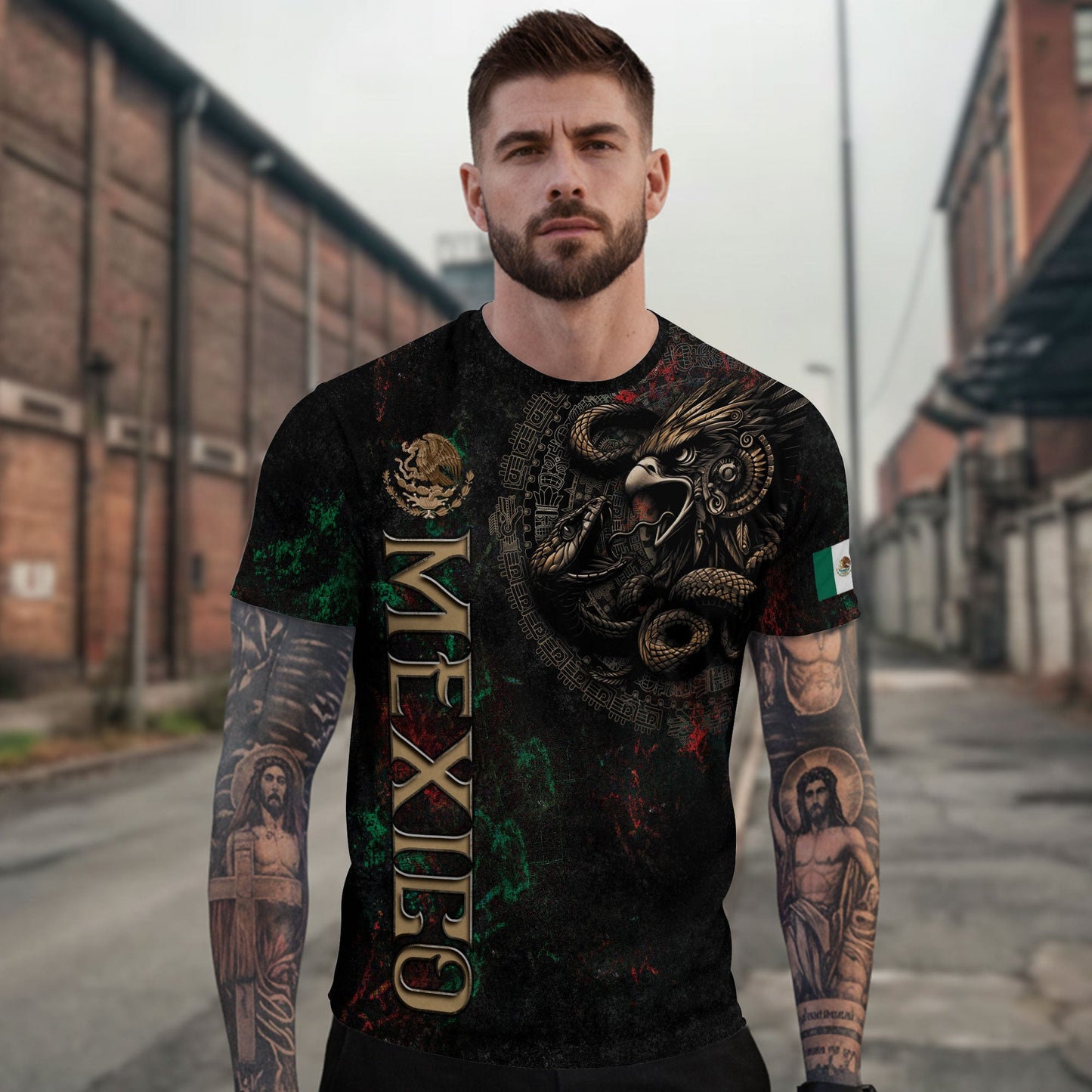 Mexico Eagle Serpent Aztec Heritage Pride Warrior Legacy Culture Shirt