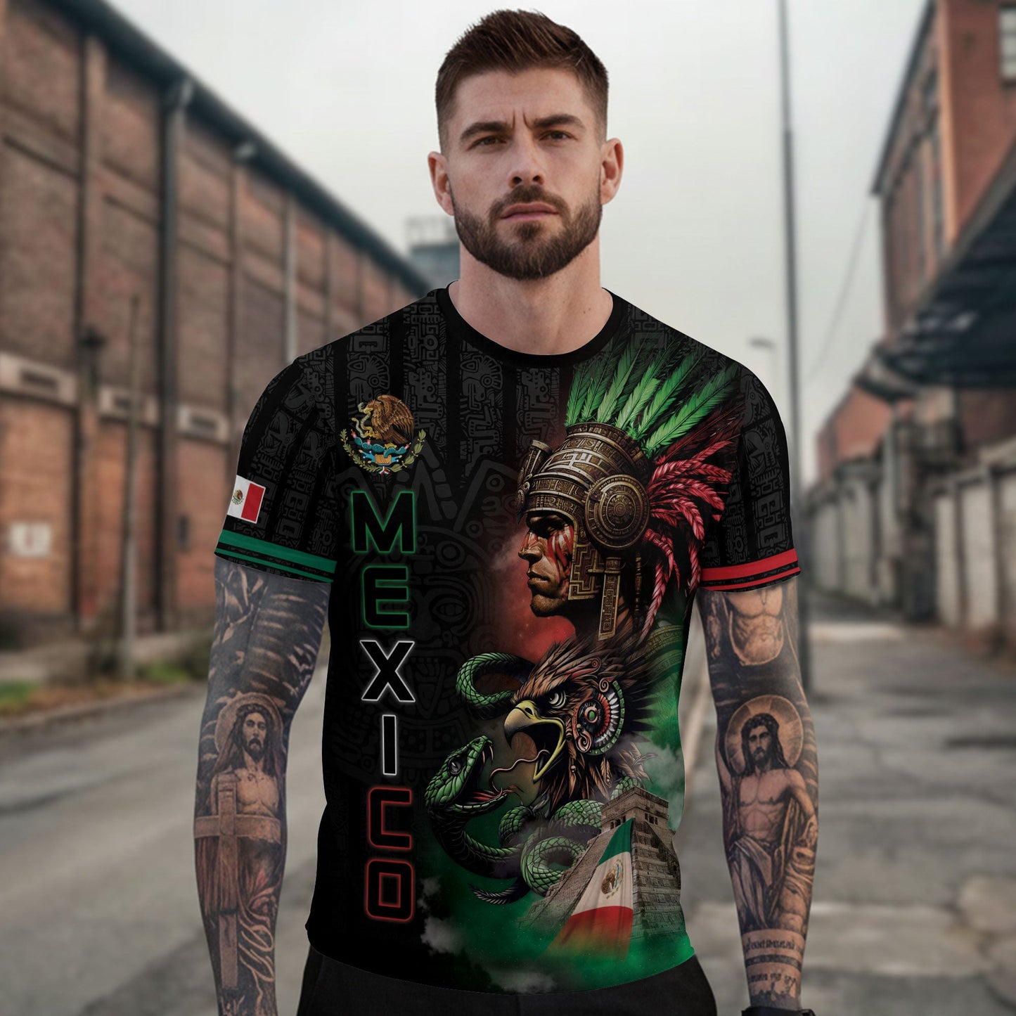 Mexico Aztec Warrior Eagle Heritage Spirit Pride Legacy Culture Shirt