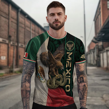 Mexico Flag Eagle Serpent Aztec Heritage National Pride Identity Shirt