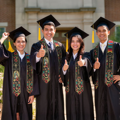 Custom Proud Mexican Graduation Stole 2026 Personalized Mexican Graduation Sash Custom Graduation Stoles Mexico Graduation Sash