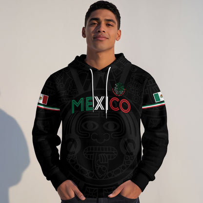 Mexican Mechanical Eagle Snake Aztec Heritage Mens Sudadera De Mexico Hoodie
