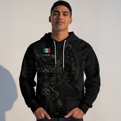 Mexican Aztec Stone Eagle Ancient Art Heritage Mens Sudadera De Mexico Hoodie