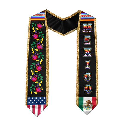 Mexican Sash for Graduation 2026, Mexico Stole for Senior Ceremony, Class of 2026