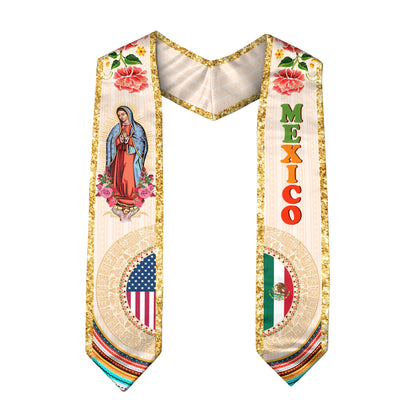 Mexico Sash 2026, Mexican Graduation Stole for High School and College, Senior Class