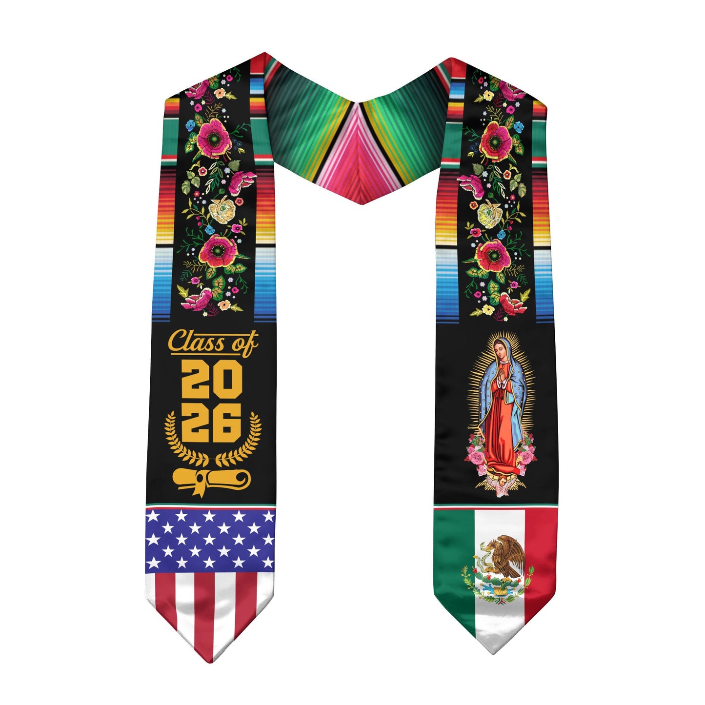 Mexican Graduation Stole Mexico 2026, Cultural Sash for Students