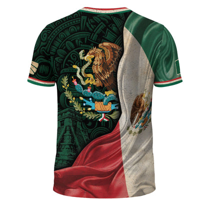 Mexico Flag Eagle Serpent Aztec Heritage National Pride Identity Shirt