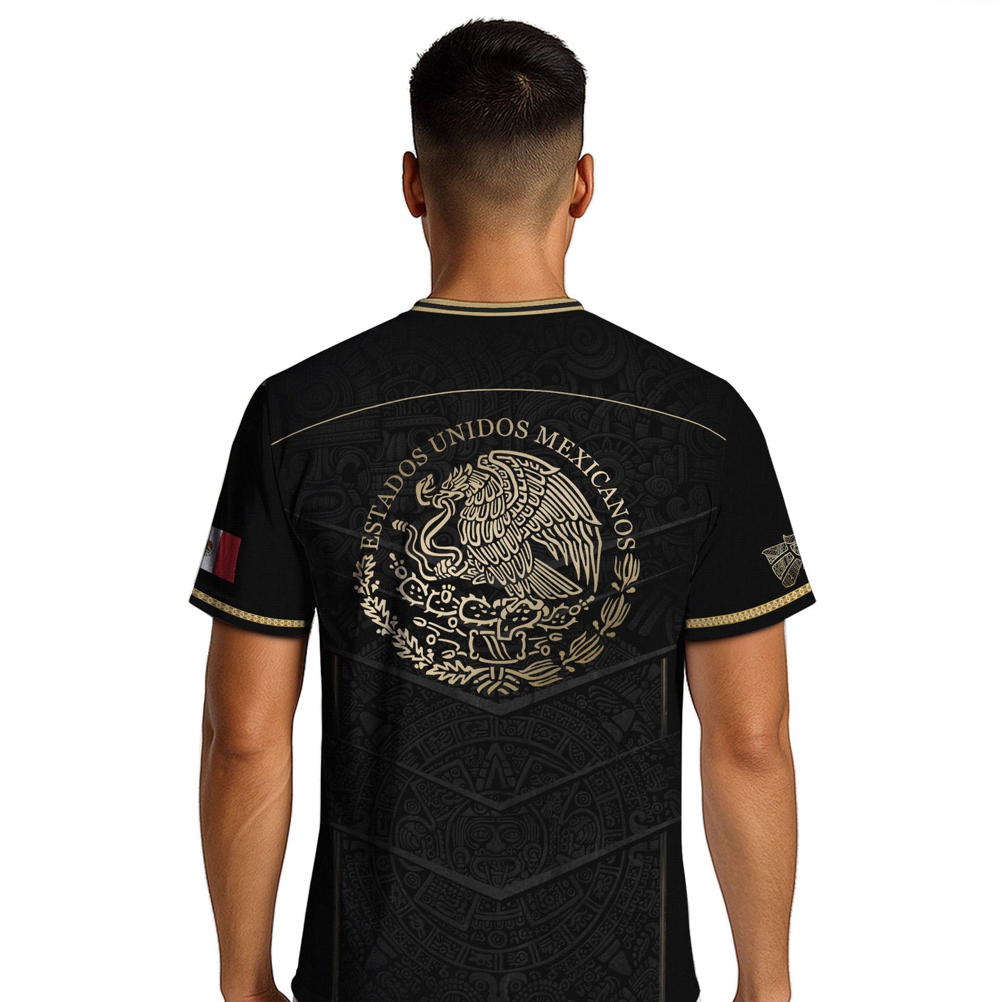 Mexico Black Gold Eagle Heritage Estados Unidos Mexicanos National Soccer Jersey