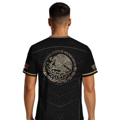 Mexico Black Gold Eagle Heritage Estados Unidos Mexicanos National Soccer Jersey