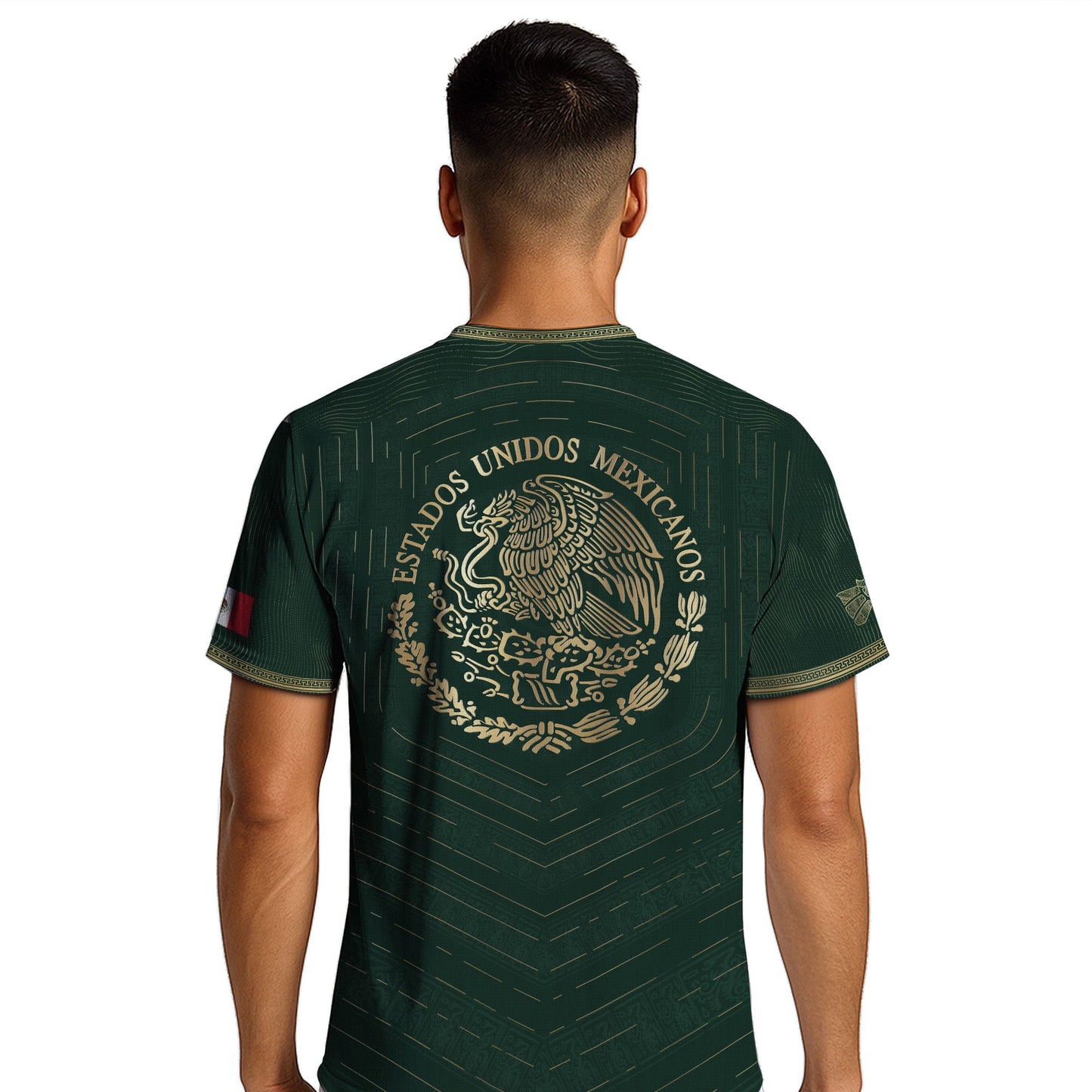 Mexico Green Gold Eagle Heritage Estados Unidos Mexicanos Soccer Jersey